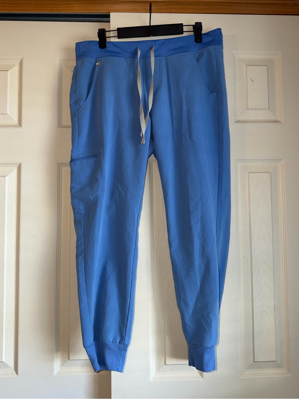 Figs Women’s Zamora Sky Blue Drawstring Joggers Cargo